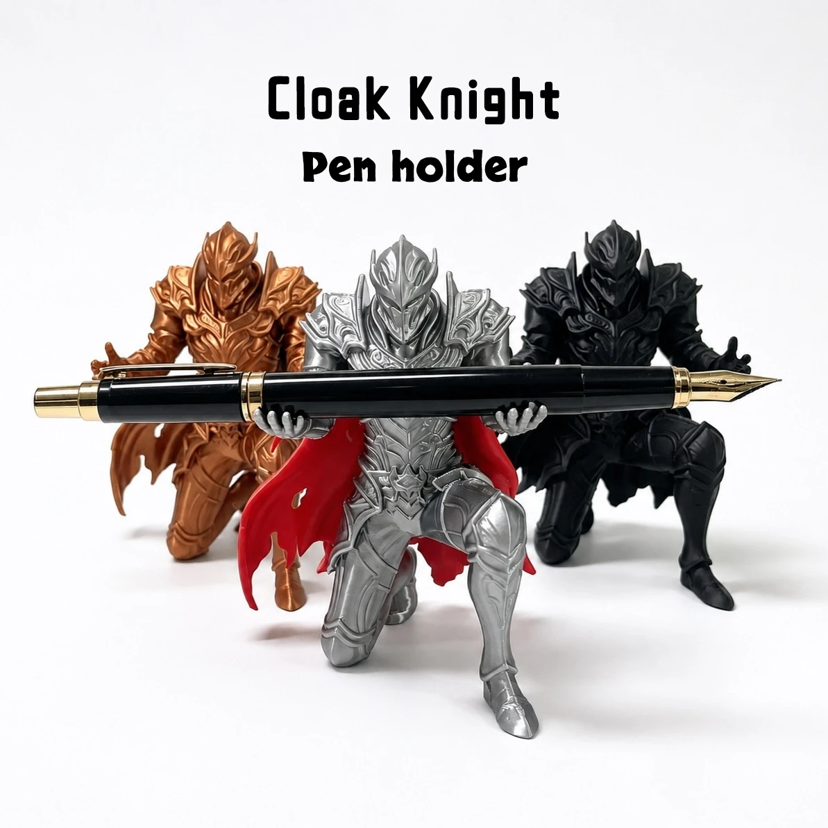 3D Printing Knight Armor - 3D printed dark knight pen holder
