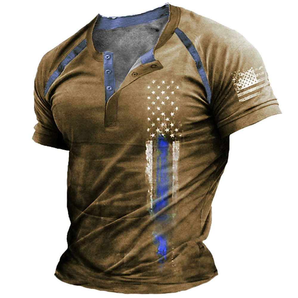 3D Printing Services - Funny 3D American Flag Print Men's