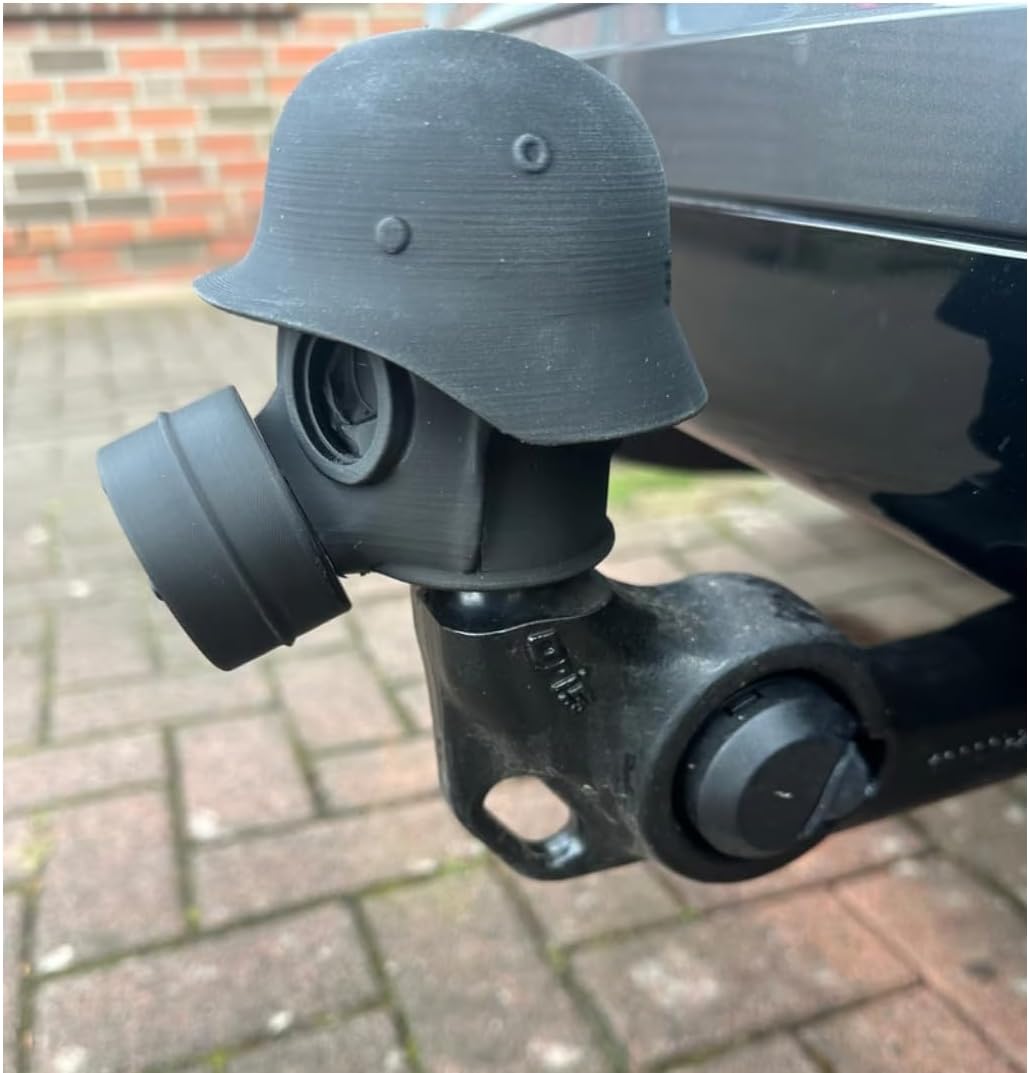 3D Printing Steel - Trailer Hitch Cover With Steel Helmet