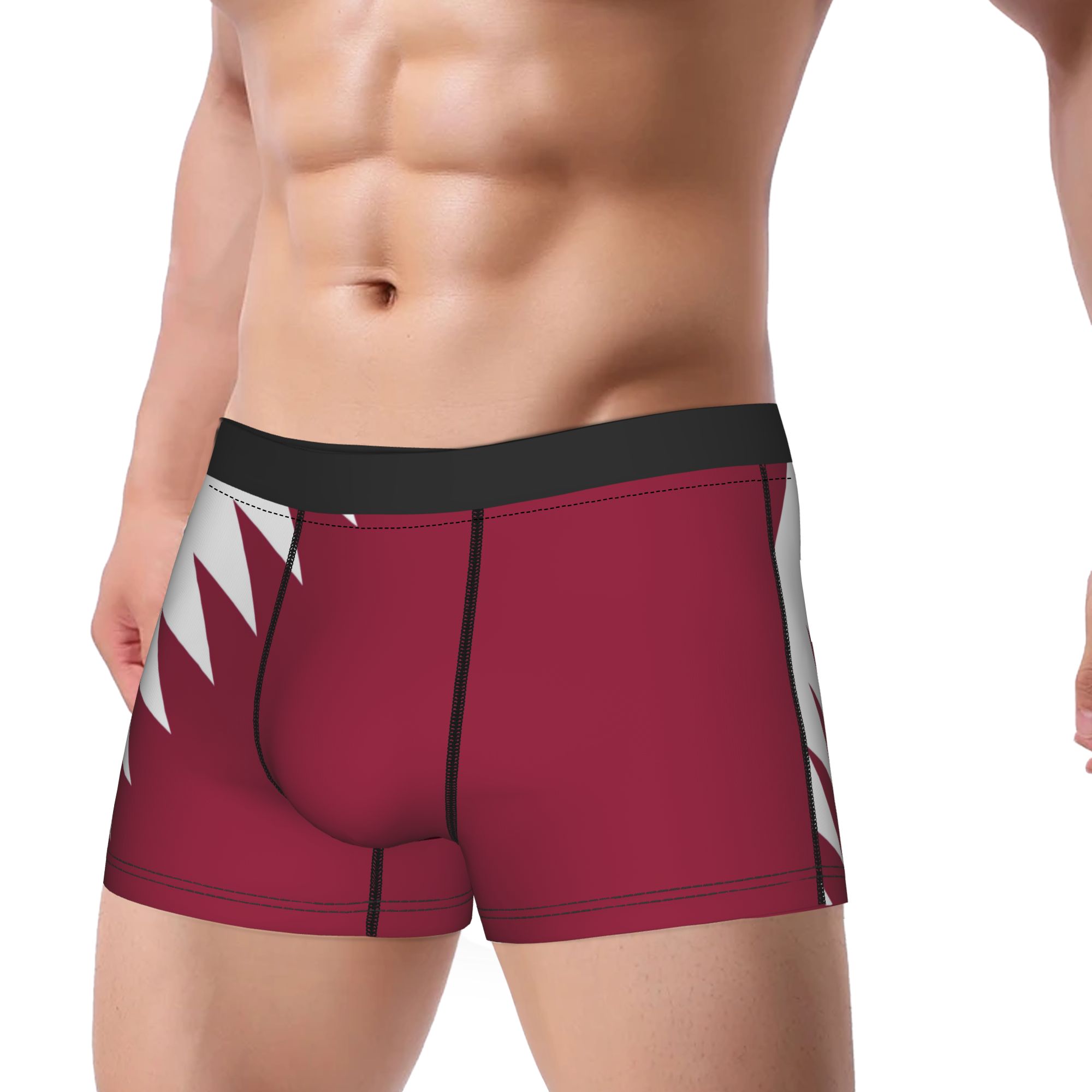 Qatar Flag Emblem Underwear  N - 3D Printing Qatar ulasan dan harga