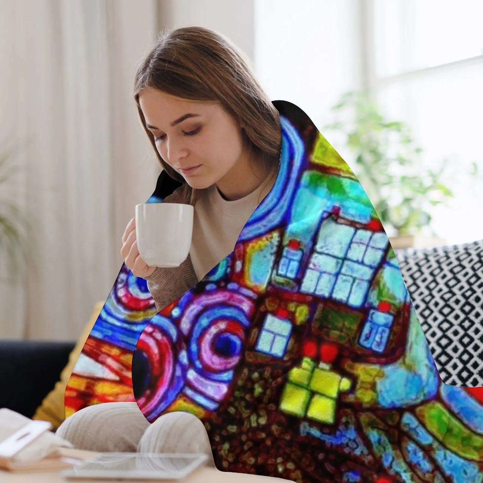 Qatar 813 neon Throw Blanket W - 3D Printing Qatar ulasan dan harga