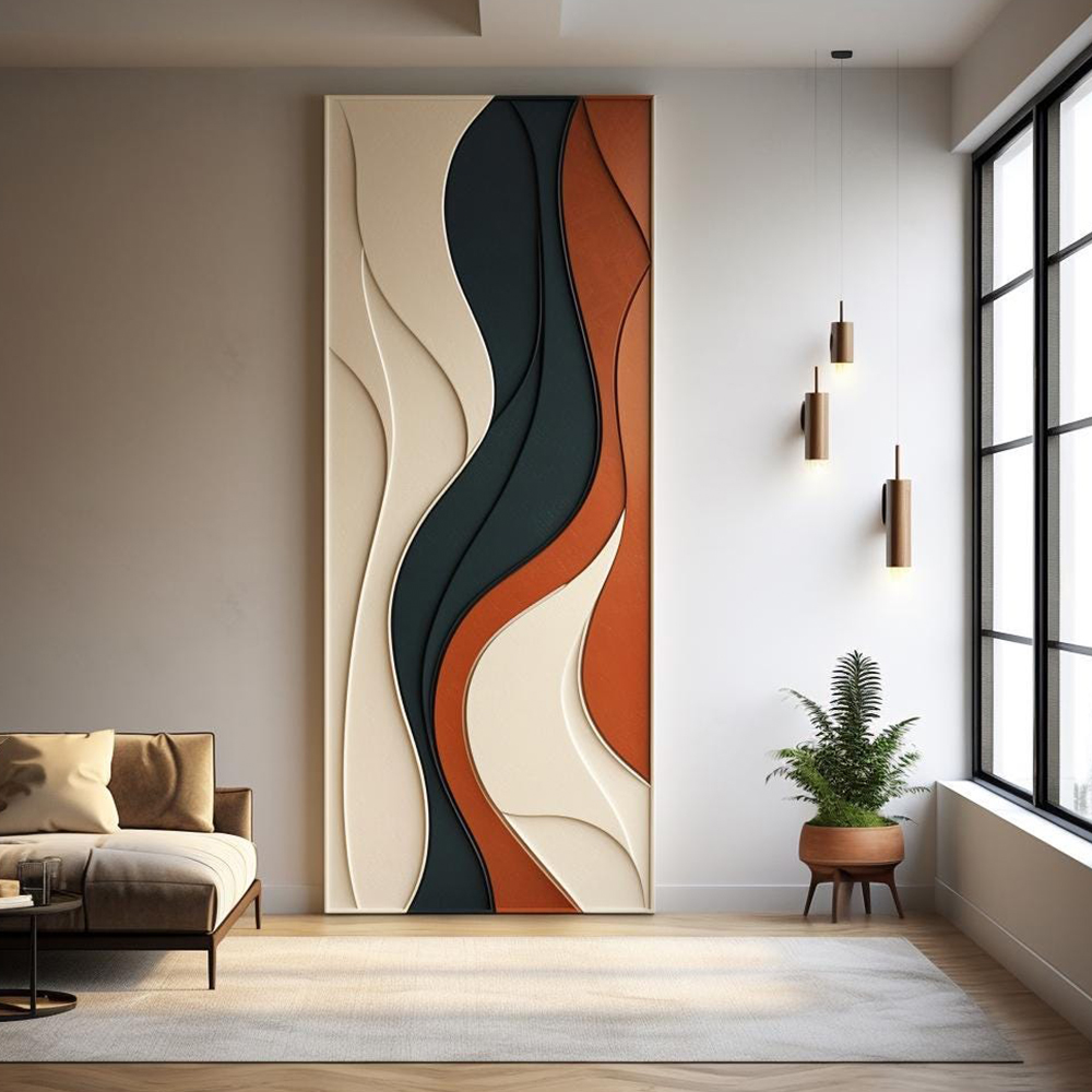3D Minimalist Abstract Large T - 3D Printing Wall ulasan dan harga