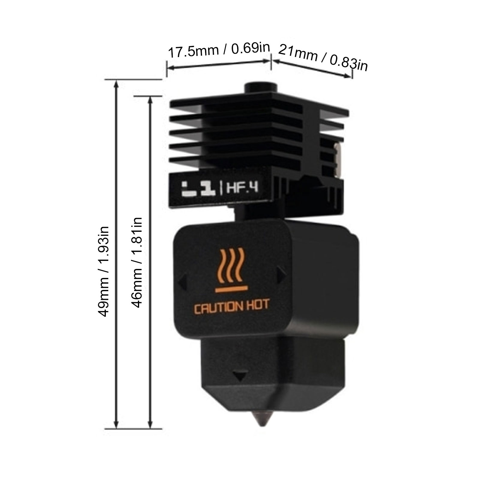 High Flow Hotend Replacement f - 3D Printing Steel ulasan dan harga