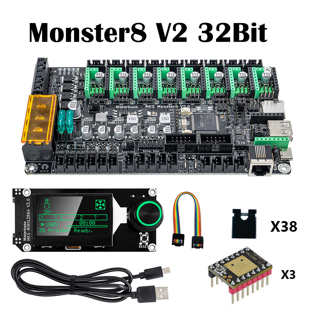 Makerbase MKS Monster8 V2 32Bi - 3D Printing Machine ulasan dan harga