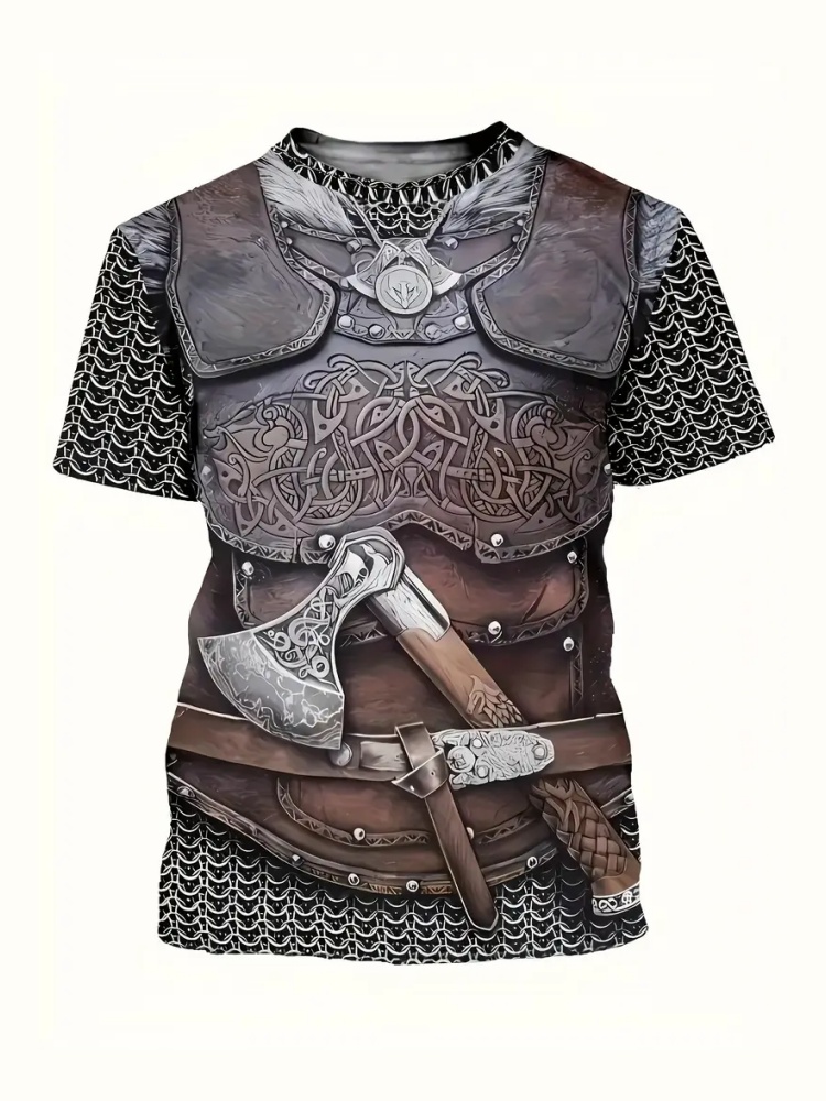 Men's 3D Printed Street Knight - 3D Printing Knight Armor ulasan dan harga