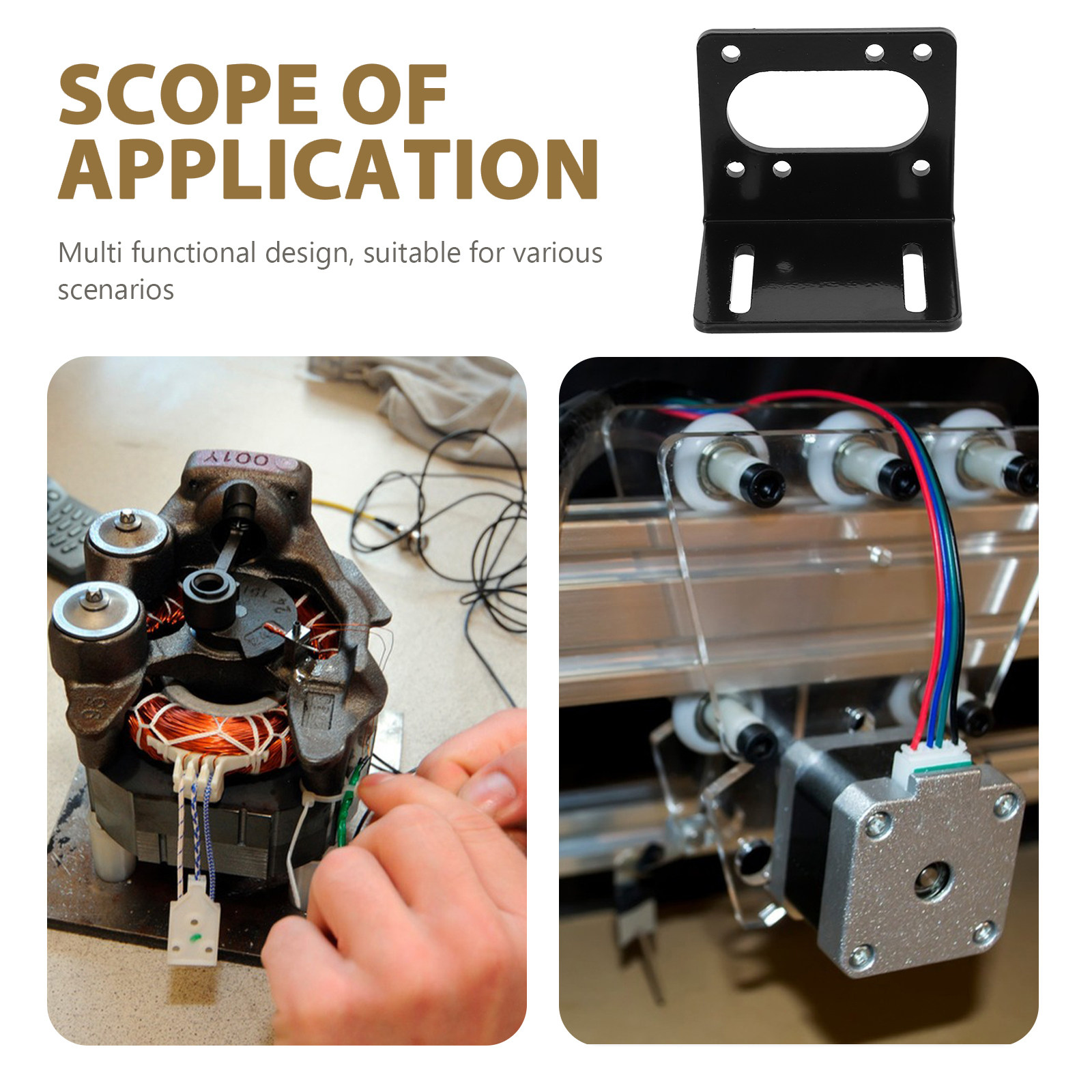 Steel Gear Motor Mounting Brac - Stepper Motor ulasan dan harga