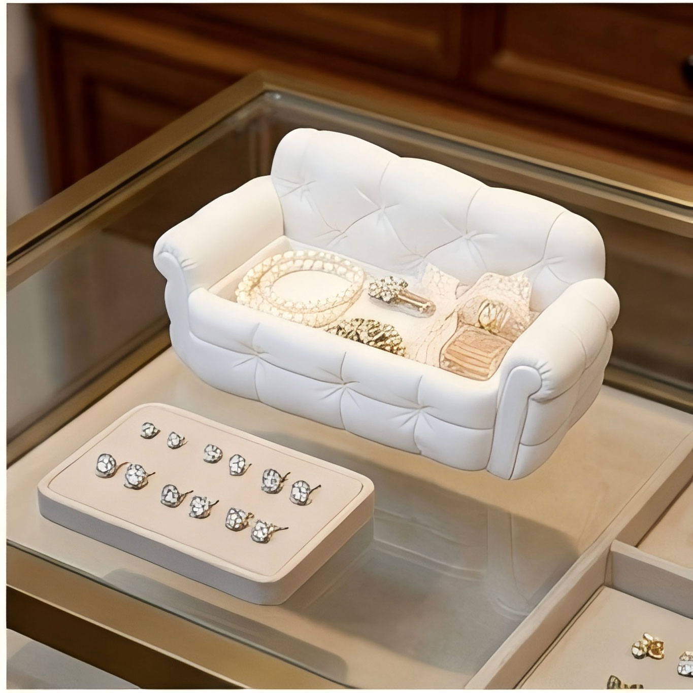 Mini Sofa Jewelry Storage Tray - 3D Printing Jewelry ulasan dan harga