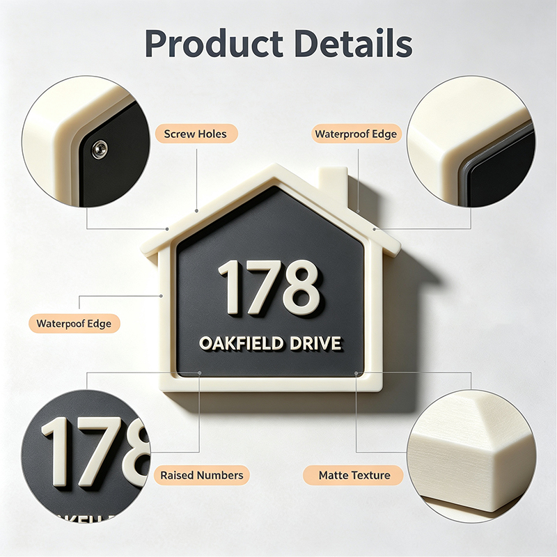 Custom 3D Printed House Number - 3D Printing Wall ulasan dan harga
