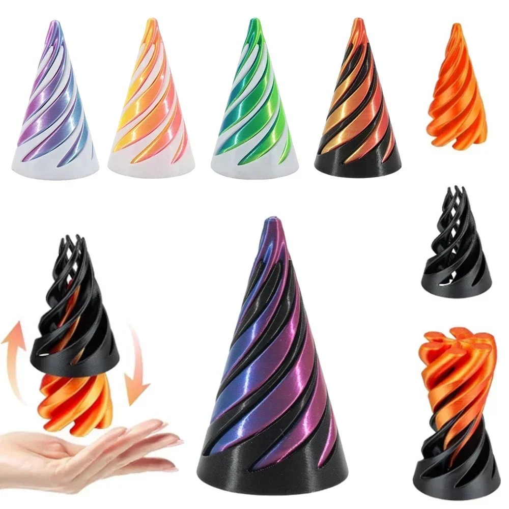 3D Printed Spiral Cone Toy Imp - 3D Printing Objects ulasan dan harga