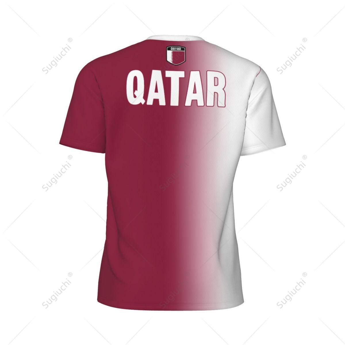 Sports Mesh T-shirt Qatar Flag - 3D Printing Qatar ulasan dan harga