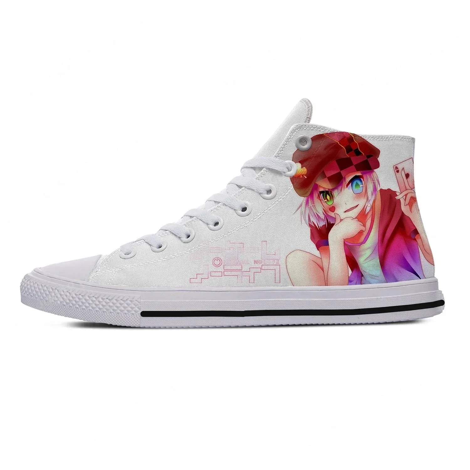 Anime NO GAME NO LIFE High Top - 3D Printing Game ulasan dan harga