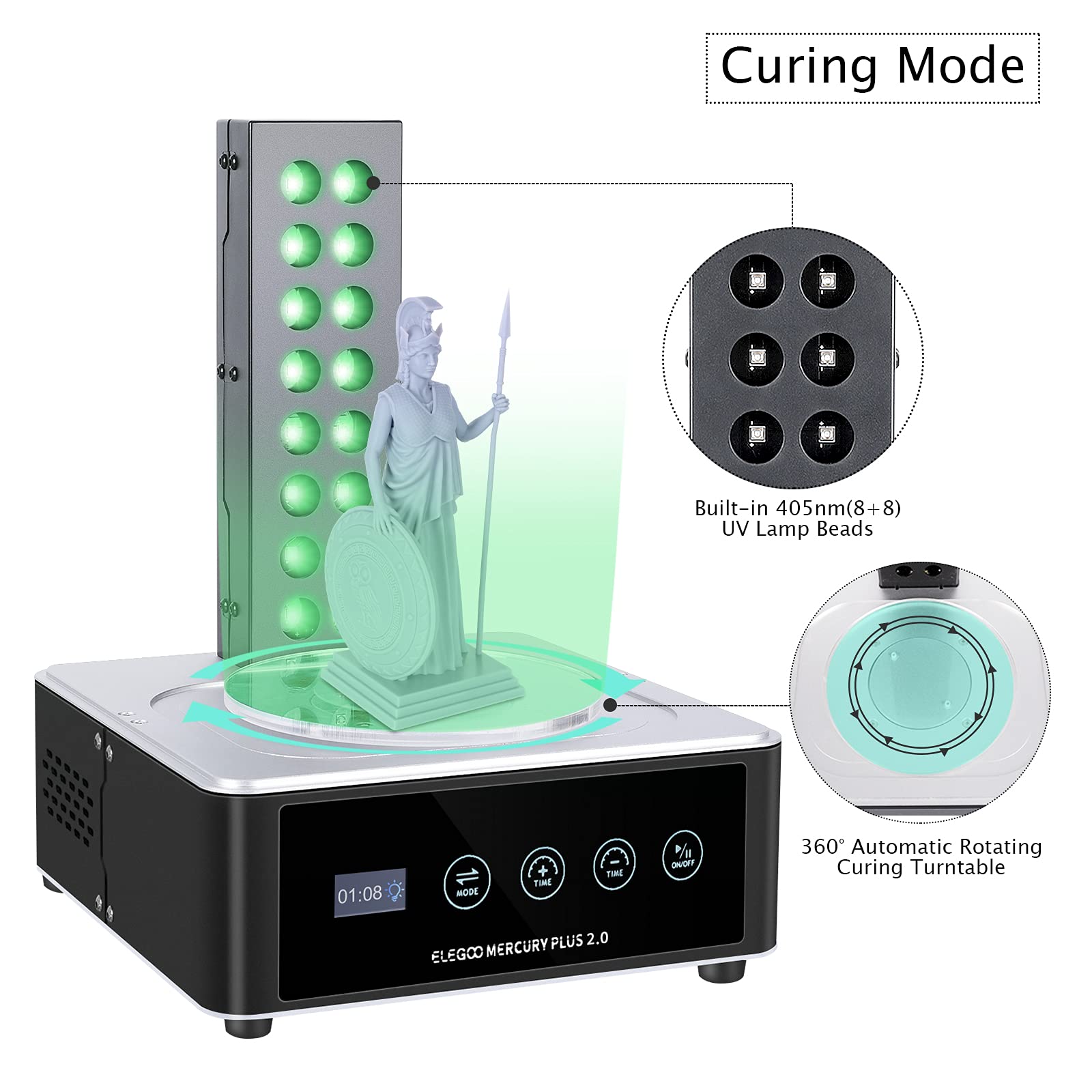 ELEGOO   Plus 2.0 Wash and Cur - 3D Printing Machine ulasan dan harga