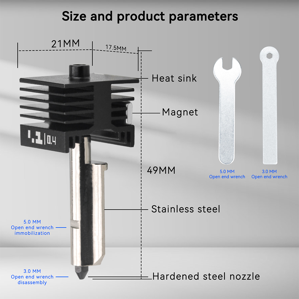 For Bambu Lab P2S X2D Upgraded - 3D Printing Steel ulasan dan harga