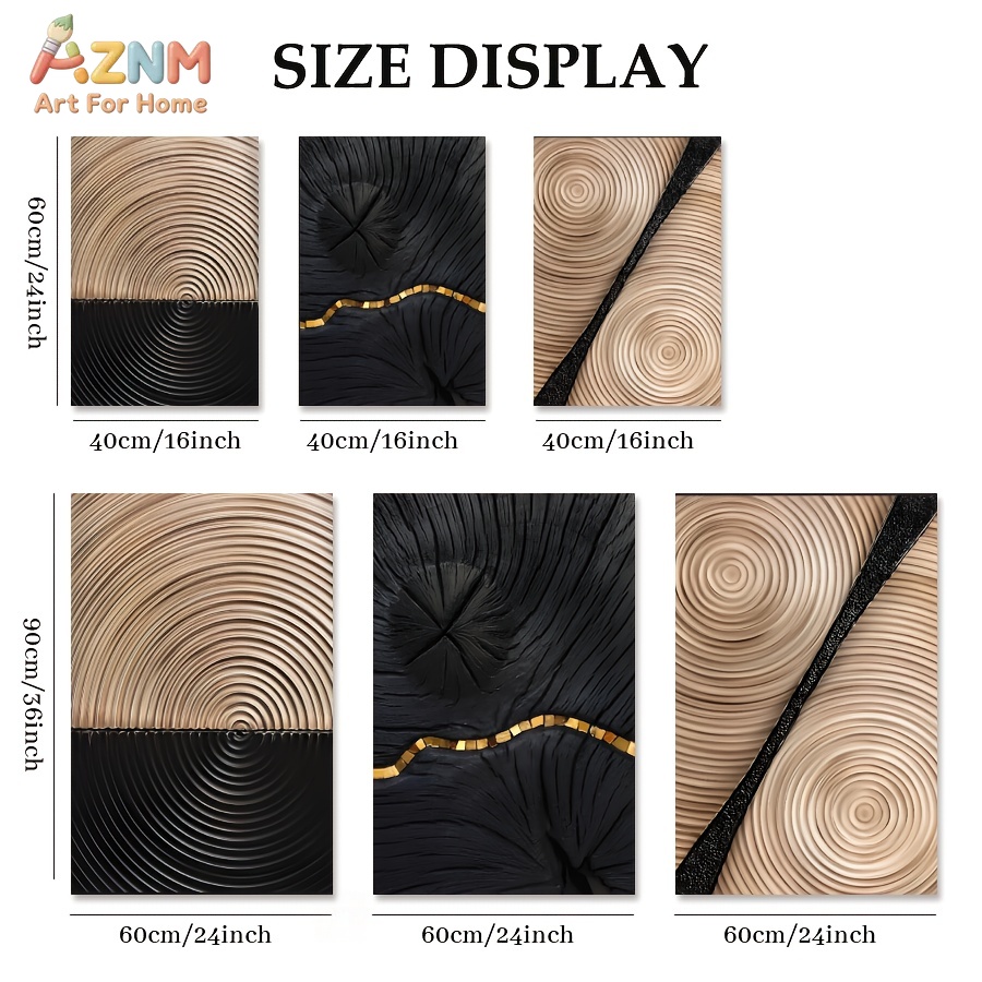 AZNM Wabi Sabi Abstract Wood G - 3D Printing Wall ulasan dan harga