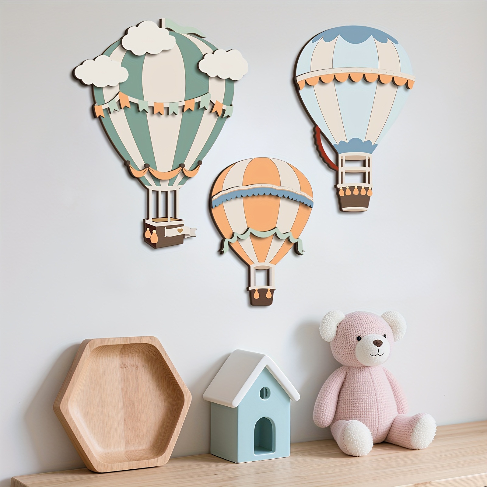 3D Cute Colorful Hot Air Ballo - 3D Printing Objects ulasan dan harga