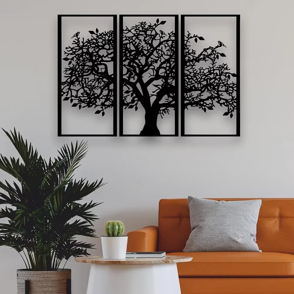 3Pcs Family Tree Metal Wall De - 3D Printing Objects ulasan dan harga