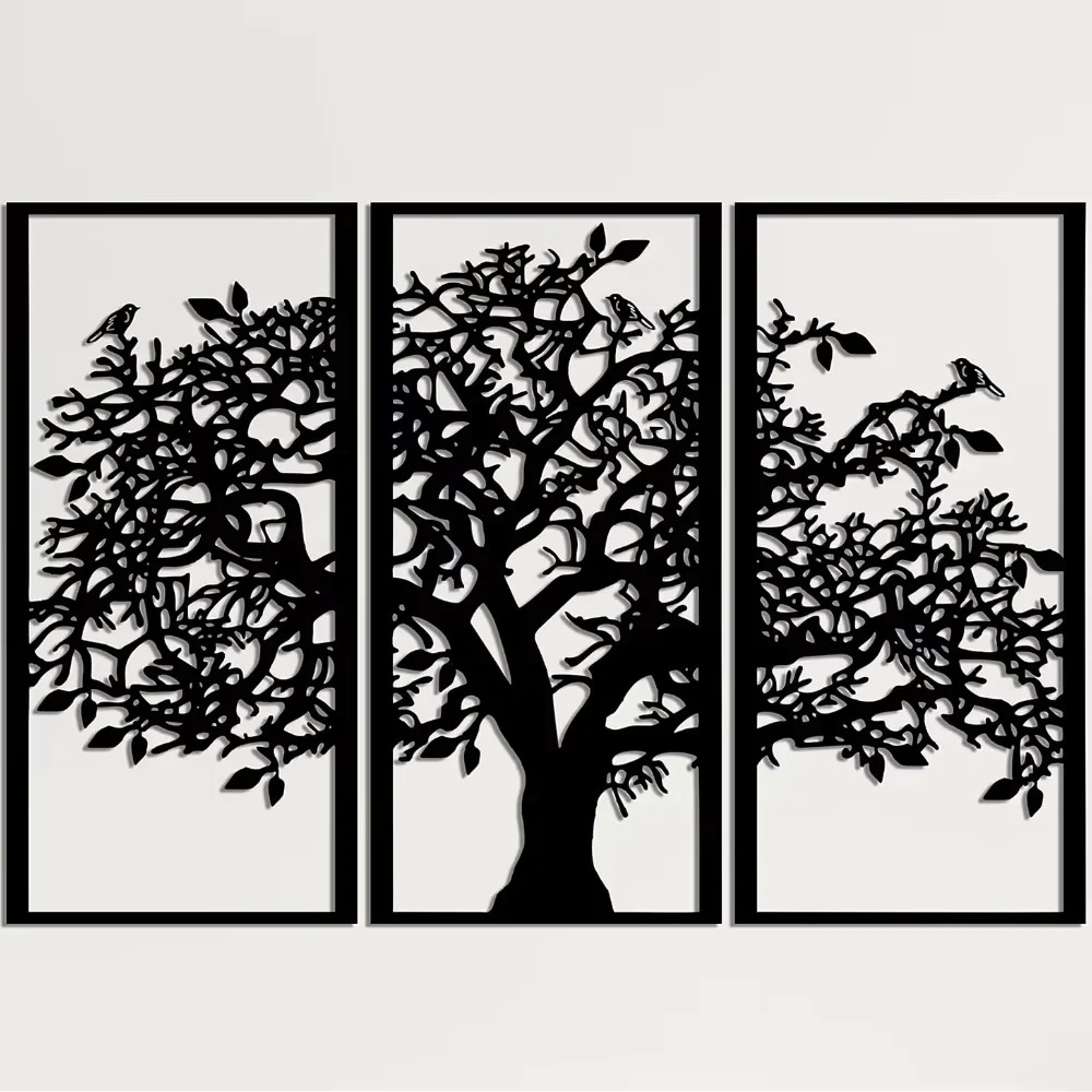 3Pcs Family Tree Metal Wall De - 3D Printing Objects ulasan dan harga