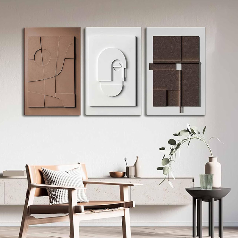Nordic 3D Effect Geometric Can - 3D Printing Wall ulasan dan harga